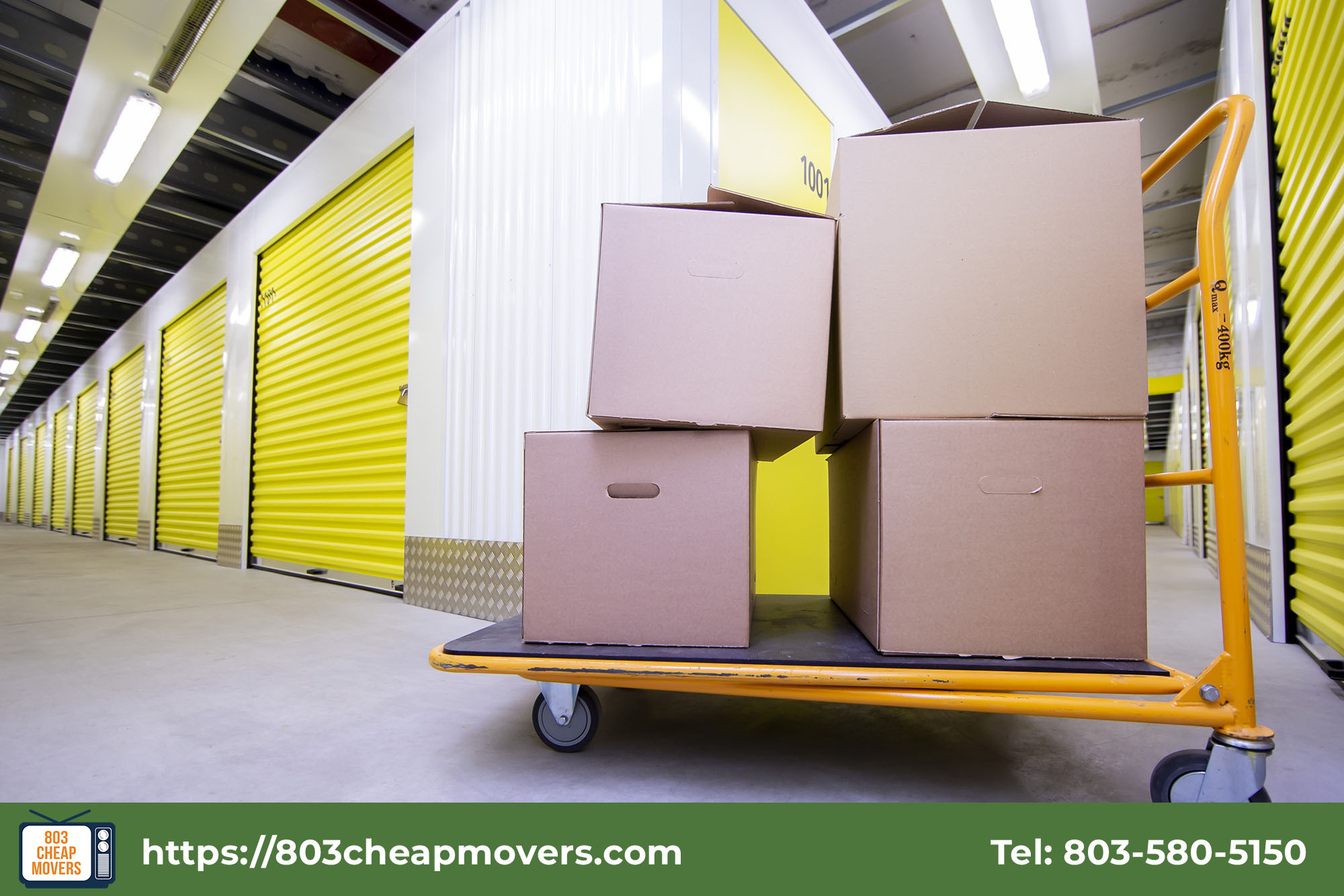 trolley with stacked boxes in storage hallway.jpg