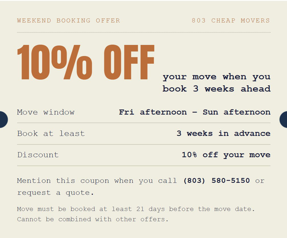 803 Cheap Movers Rates New
